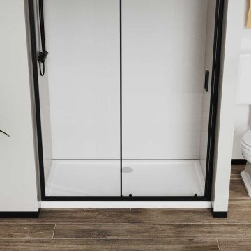 Душевая дверь Vincea City, 1500 мм,  черный, стекло прозрачное VDS-5CT150CLB