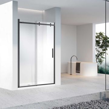 Душевая дверь Vincea (Винчея) Como-N, 1300 мм, черный, стекло прозрачное VDS-4CN130CLB