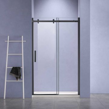 Душевая дверь Vincea (Винчея) Como-N, 1300 мм, черный, стекло прозрачное VDS-4CN130CLB