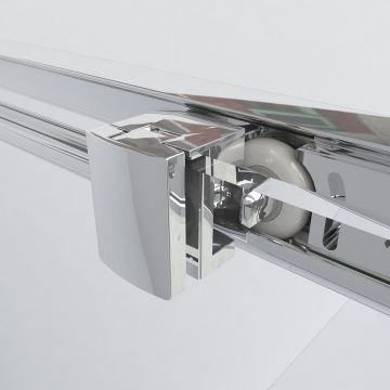 Душевая дверь Vincea Garda, 1250 мм,  вороненая сталь, стекло прозрачное VDS-1G125CLGM