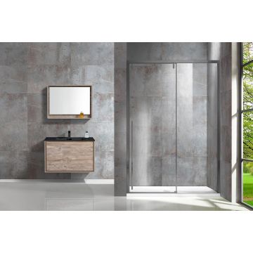 Душевая дверь Vincea Lugano, 1200 мм,  вороненая сталь, стекло прозрачное VDS-1L120CLGM-1