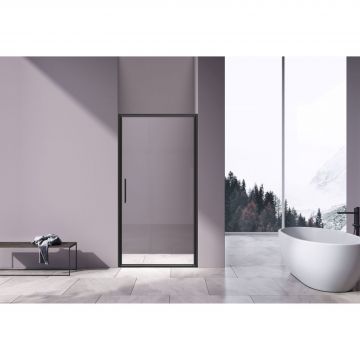 Душевая дверь Vincea Slim 8 мм, черный, стекло прозрачное VDP-4SL100CLB