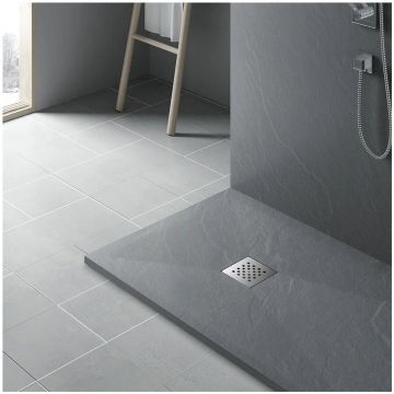 Поддон для душа Vincea из искусственного камня VST-4SR8012G, 1200х800х25, серый