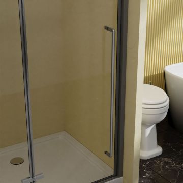 Душевая дверь Vincea Slim-N, 1000 мм,  вороненая сталь, стекло прозрачное VDPH-5SN100CLGM