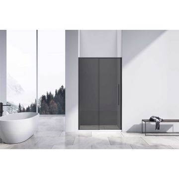 Душевая дверь Vincea (Винчея) Slim-N, 1100 мм, черный, стекло тонированное VDS-4SN110CGB