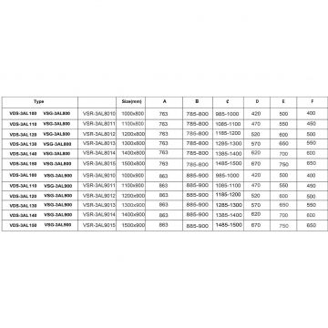 Душевой уголок Vincea (Винчея) Alpha, 1400х800 мм (габариты площадки) , брашированное золото, стекло прозрачное VSR-3AL8014CLG
