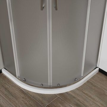 Душевой уголок Vincea (Винчея) City, 900х900 мм (габариты площадки) , хром, стекло текстурное VSQ-5CT900MT