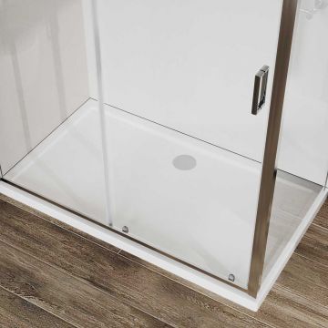 Душевой уголок Vincea (Винчея) City, 1100х900 мм (габариты площадки) , хром, стекло прозрачное VSR-5CT9011CL