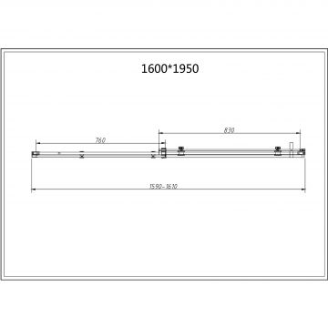 Душевой уголок Vincea (Винчея) Como-N, 1600х900 мм (габариты площадки) , хром, стекло прозрачное VSR-4CN9016CL