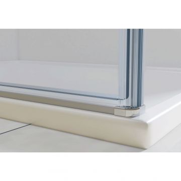 Душевой уголок Vincea Extra  800/900х900 мм (габариты площадки), черный, стекло тонированное VSR-1E809090CGB