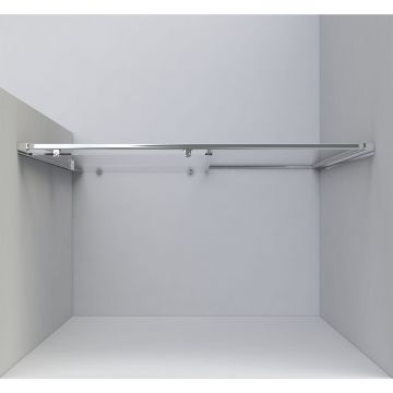 Душевая дверь Vincea Garda VDS-1G140CH, 1400, хром, стекло шиншилла