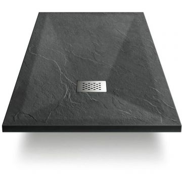 Поддон для душа Vincea (Винчея) из искусственного камня VST-4SR9090A, 900х900х25, антрацит