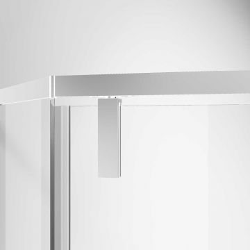 Душевой уголок Vincea Slim-N, 1000х1000 мм (габариты площадки),  хром, стекло прозрачное VSP-4SN100CL