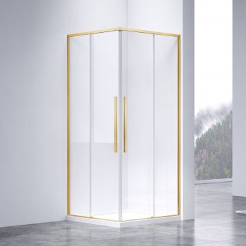 Душевой уголок Vincea Slim-N, 1000х800 мм (габариты площадки), брашированное золото, стекло прозрачное VSS-4SN8010CLG Душевой уголок Vincea Slim-N, 1000х800 мм (габариты площадки), брашированное золото, стекло прозрачное VSS-4SN8010CLG