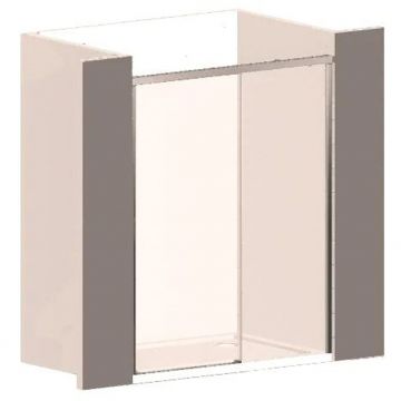 Душевая дверь Vincea Garda VDS-1G140CLB, 1400, черный, стекло прозрачное