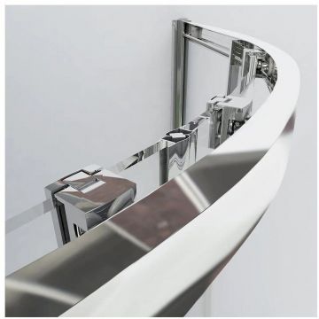 Душевой уголок Vincea (Винчея) Garda VSQ-1G800CL, 800х800 мм (габариты площадки) хром, стекло прозрачное