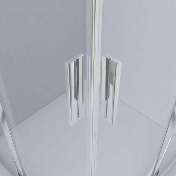 Душевой уголок Vincea Garda VSQ-1G800CH, 800х800 мм (габариты площадки) хром, стекло шиншилла