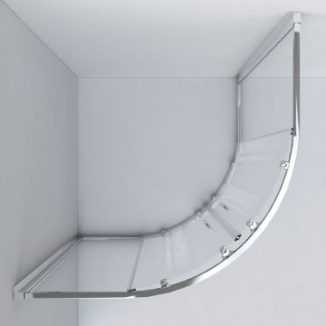 Душевой уголок Vincea (Винчея) Garda VSQ-1G100CH, 1000х1000 мм (габариты площадки) хром, стекло шиншилла