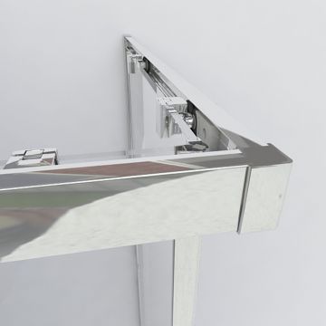 Душевой уголок Vincea (Винчея) Garda VSS-1G900CL, 900х900 мм (габариты площадки) хром, стекло прозрачное