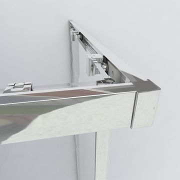 Душевой уголок Vincea (Винчея) Garda VSS-1G900CLB, 900х900 мм (габариты площадки) черный, стекло прозрачное