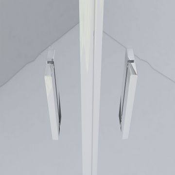 Душевой уголок Vincea (Винчея) Garda VSS-1G900CLB, 900х900 мм (габариты площадки) черный, стекло прозрачное