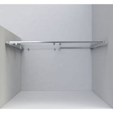 Душевая дверь Vincea Garda VDS-1G150CH, 1500, хром, стекло шиншилла