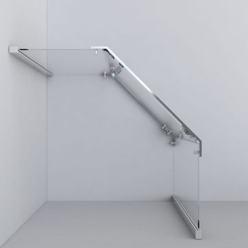 Душевой уголок Vincea (Винчея) Stresa VSP-1S900CL, 900х900 мм (габариты площадки) хром, стекло прозрачное