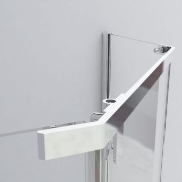 Душевой уголок Vincea Stresa VSP-1S900CH, 900х900 мм (габариты площадки) хром, стекло шиншилла