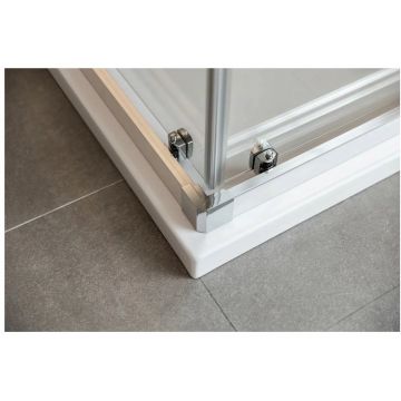 Душевой уголок Vincea (Винчея) Scala VSS-2SC800CL, 800х800 мм (габариты площадки) хром, стекло прозрачное