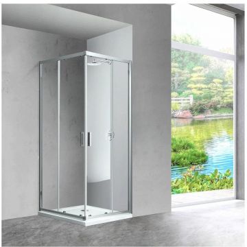 Душевой уголок Vincea (Винчея) Scala VSS-2SC900CL, 900х900 мм (габариты площадки) хром, стекло прозрачное