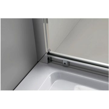 Душевой уголок Vincea (Винчея) Scala VSQ-2SC100CL, 1000х1000 мм (габариты площадки) хром, стекло прозрачное