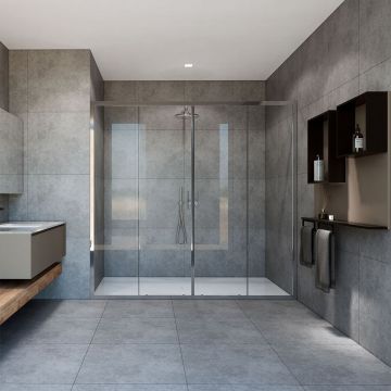 Душевая дверь Vincea (Винчея) Garda VDS-1G2170CL, 1700, хром, стекло прозрачное