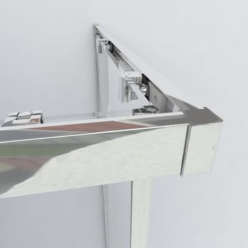 Душевой уголок Vincea (Винчея) Garda VSS-1G8010CH, 1000х800 мм (габариты площадки) хром, стекло шиншилла