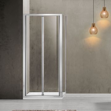 Душевой уголок Vincea Garda VSR-1G9090CL, 900х900 мм (габариты площадки) хром, стекло прозрачное