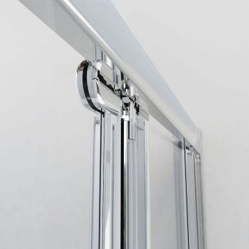 Душевой уголок Vincea Garda VSR-1G9090CL, 900х900 мм (габариты площадки) хром, стекло прозрачное