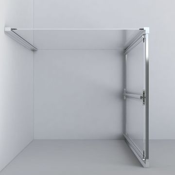Душевой уголок Vincea Garda VSR-1G9090CL, 900х900 мм (габариты площадки) хром, стекло прозрачное