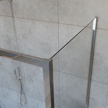 Душевой уголок Vincea (Винчея) Garda VSR-1G21018CL, 1800х1000 мм (габариты площадки) хром, стекло прозрачное