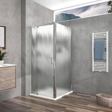 Душевой уголок Vincea (Винчея) Intra VSR-1I809080CH, 800/900х800 мм (габариты площадки) хром, стекло шиншилла