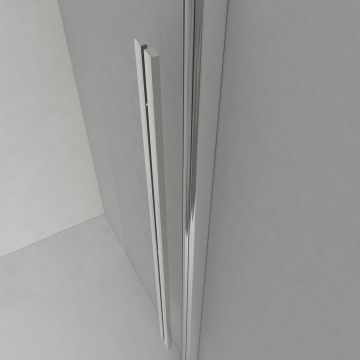 Душевой уголок Vincea Lugano VSR-1L1012CLB-1, 1200х1000 мм (габариты площадки)черный , стекло прозрачное