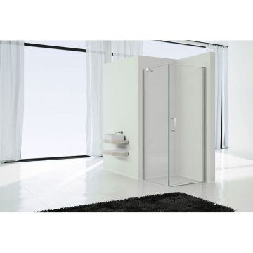 Душевой уголок Vincea (Винчея) Orta VSR-1O8080CL, 800х800 мм (габариты площадки) хром, стекло прозрачное