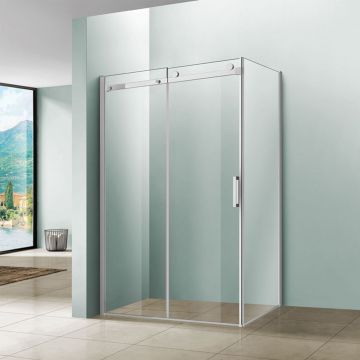 Душевой уголок Vincea (Винчея) Como VSR-1C8013CL, 1300х800 мм (габариты площадки) хром, стекло прозрачное