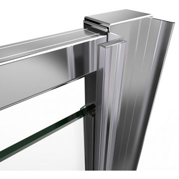 Душевая дверь Vincea Intra VDP-1I9010CH, 900/1000, хром, стекло шиншилла