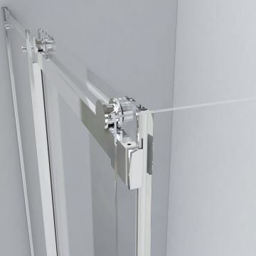 Душевой уголок Vincea (Винчея) Como VSR-1C1013CL, 1300х1000 мм (габариты площадки) хром, стекло прозрачное