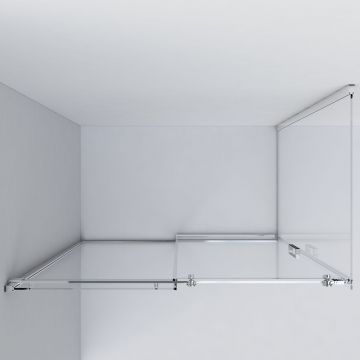 Душевой уголок Vincea (Винчея) Como VSR-1C1013CL, 1300х1000 мм (габариты площадки) хром, стекло прозрачное