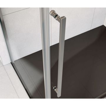 Душевой уголок Vincea (Винчея) Arno VSR-1A8014CL, 1400х800 мм (габариты площадки) хром, стекло прозрачное