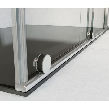 Душевой уголок Vincea Arno VSR-1A9012CL, 1200х900 мм (габариты площадки) хром, стекло прозрачное