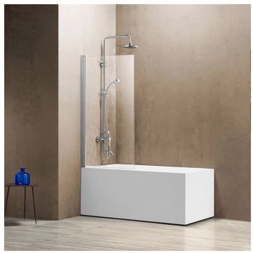 Душевая шторка на ванну Vincea (Винчея) VSB-11800CL, 800х1400, хром, стекло прозрачное