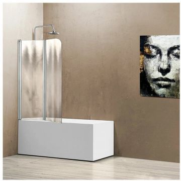 Душевая шторка на ванну Vincea (Винчея) VSB-12114CH-R, 1140х1400, хром, стекло шиншилла, правая