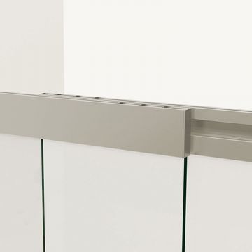 Душевая шторка на ванну Vincea (Винчея) VSB-1E100CLB, 1000х1450, матовый черный, стекло прозрачное