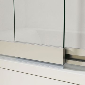 Душевая шторка на ванну Vincea (Винчея) VSB-1E100CLB, 1000х1450, матовый черный, стекло прозрачное